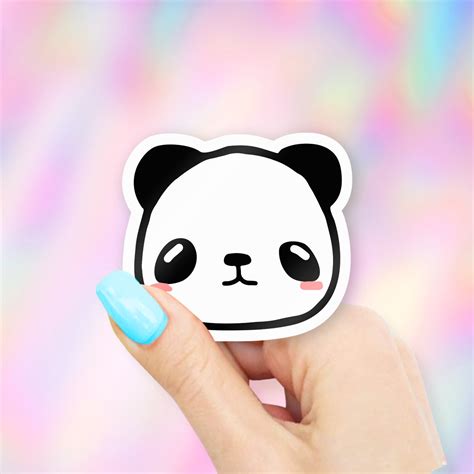 Cute Panda Sticker Etsy