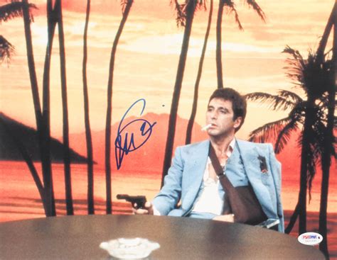 Al Pacino Signed 11x14 Scarface Photo Jsa Coa Pristine Auction
