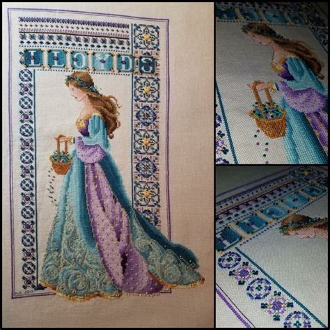 Pattern symbols correspond to embroidery floss colors. Lavender and Lace Celtic Summer color conversion by Holly ...