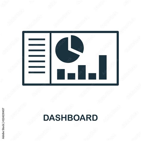 Dashboard Icon Monochrome Style Design From Machine Learning Icon