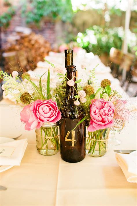 Wedding Table Decorations Bottles