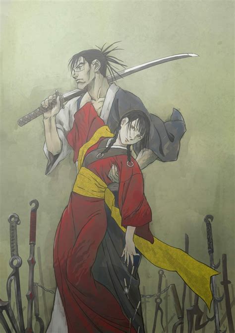 A New Key Visual Teaser Pv For Blade Of The Immortal Anime Revealed