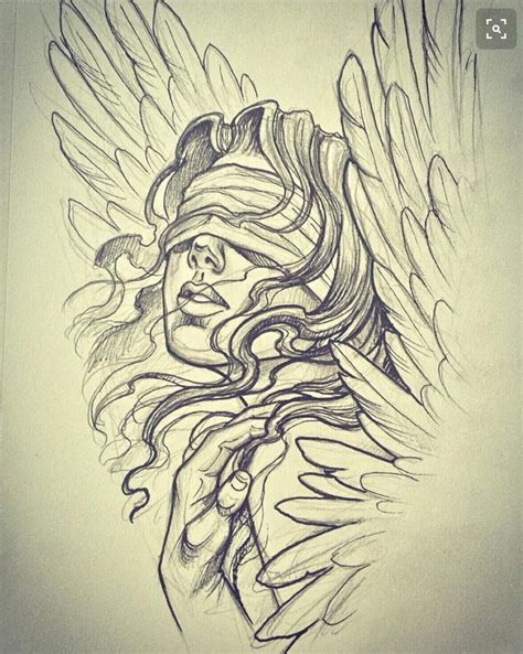Pin By Naomi Freya On Art Illustration Guardian Angel Tattoo
