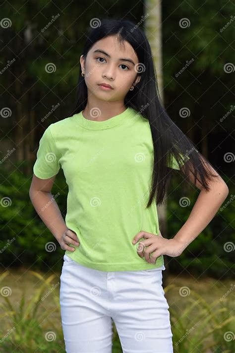 slim beautiful filipina girl youth stock image image of thin