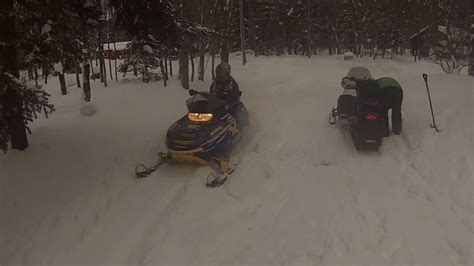 Snowmobiling In Old Forgeny Youtube