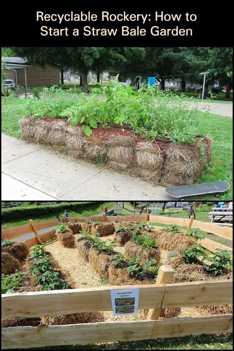 Recyclable Rockery How To Start A Straw Bale Garden The Garden