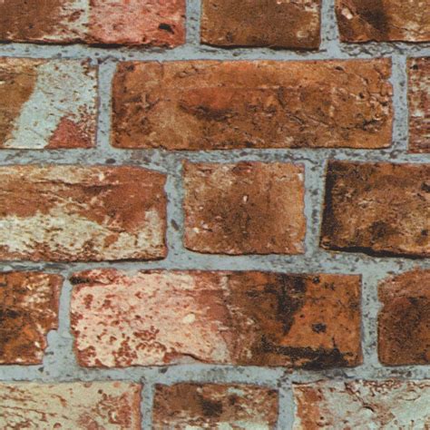 Fine Decor Distinctive Orange Brick Wallpaper At Victorian Plumbing