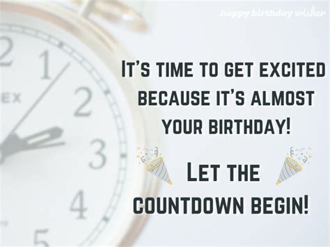 Let The Countdown Begin Happy Birthday Wisher