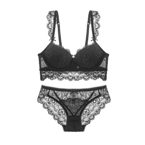 Sexy Exotic Y Line Straps Push Up Front Closure Bra And Panties Sets Women Underwear Floral Lace