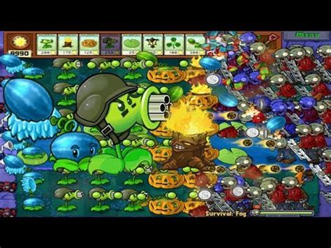 Plants Vs Zombies Hack Melon Pults And Gatling Peas Vs 99999 Ladder