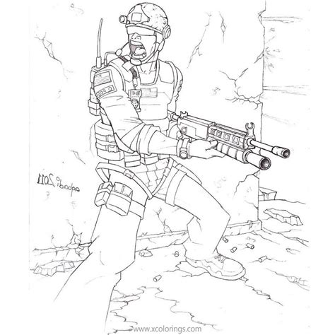 Call Of Duty Coloring Pages Black Ops Cold War