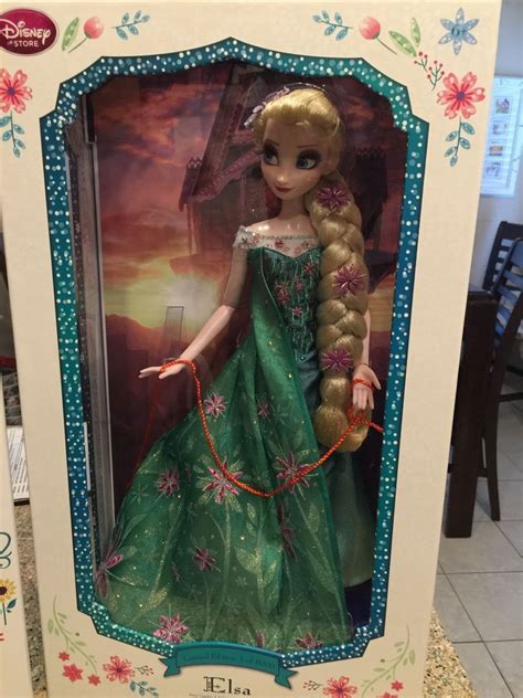 Disney Store Elsa Frozen Fever 17 Doll Le Limited Edition 5000 In Hand