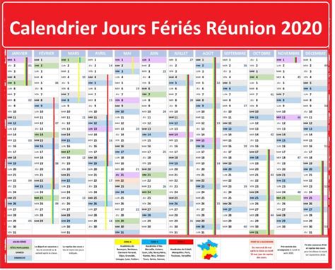 Les Jours Fériés De La Réunion 2020 Calendrier 2023