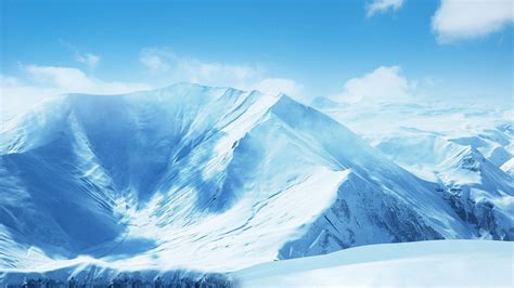 Mountains Nature Wild Sky Blue Snow High Wallpapers Hd Desktop