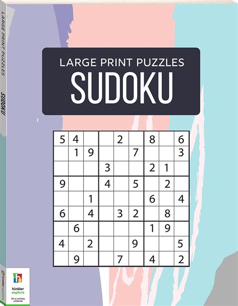 Large Print Puzzles Sudoku Sudoku Puzzles Adults Hinkler