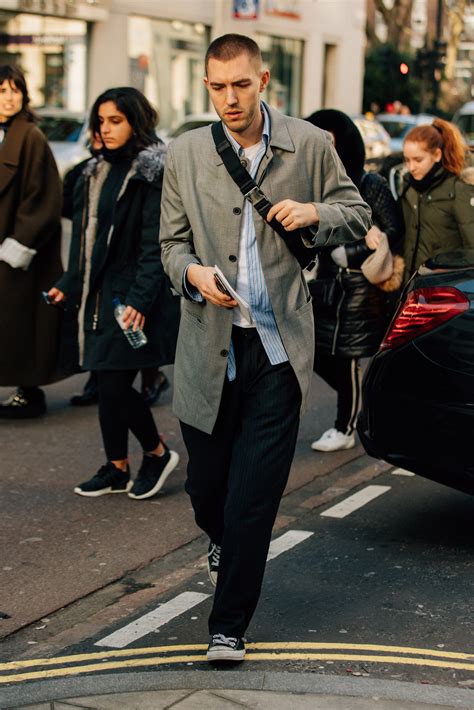 How London Fashion Weeks Most Stylish Guys Dress For Winter Mens Street Style London Fashion