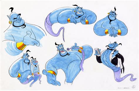 Model Sheet For The Genie From Disneys Aladdin Im Going To Draw