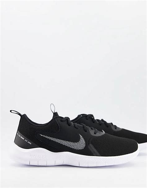 Nike Running Flex Experience Run 10 Trainers In Black And White Asos