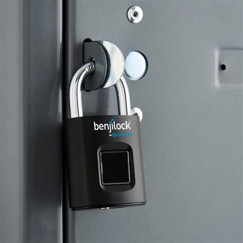 Benjilock Fingerprint Padlock Biometric 1 12 In Shackle At