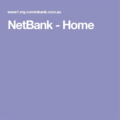 Netbank Logon Commonwealth Bank Of Australia