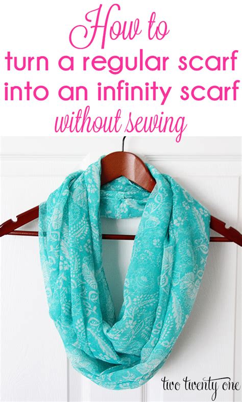 Scarf Makeover How To Turn A Regular Scarf Into An Infinity Scarf