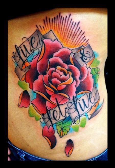 New School Rose Tattoo Tattoos Traditional Old