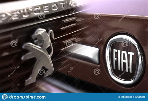 Logo name must be less than 31. FCA Fiat And Peugeot Emblem Editorial Stock Image - Image ...