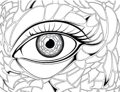 Eye Coloring Pages For Preschool At Free Printable