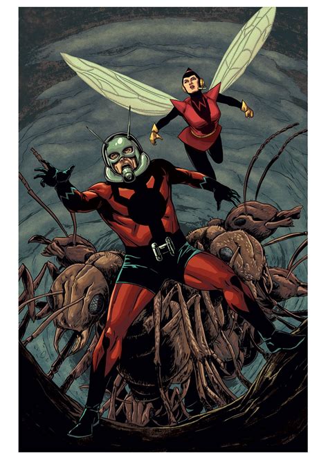 Ant Man and Wasp by Marc Laming Héroes marvel Superhéroes marvel