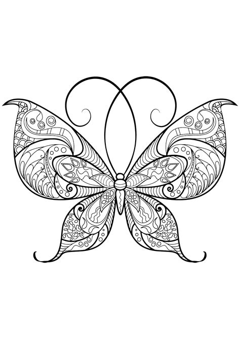 Coloriage De Papillons à Imprimer Coloriage