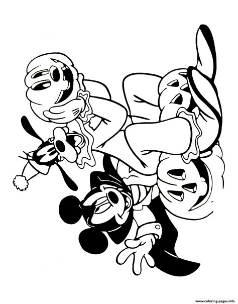 For cartoons and animations lovers, mickey mouse is certainly the most popular character. Print Mickey Mouse and Goofy disney halloween coloring ...