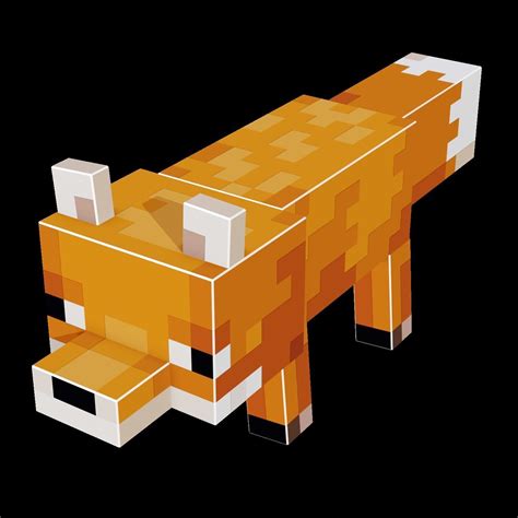Minecraft Fox 3d Model 3d Model Cgtrader