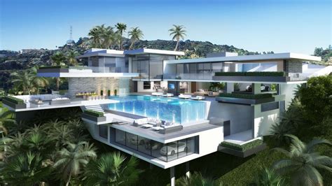 Two Modern Mansions On Sunset Plaza Drive In La 7 Contemporary