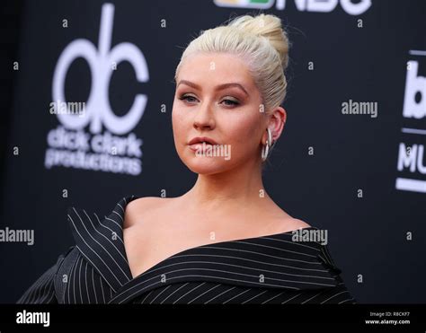 Las Vegas Nv Usa May 20 Christina Aguilera At The 2018 Billboard Music Awards Held At The