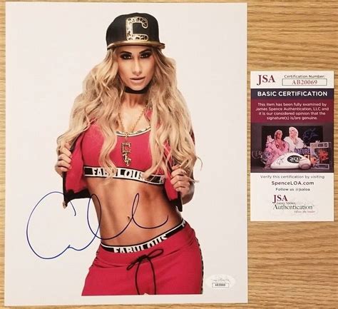 Carmella Signed Photo Diva Wrestling Autograph Jsa Coa Certed X