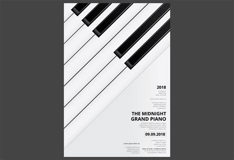 Music Grand Piano Poster Template Gráfico Por Pongpongching · Creative