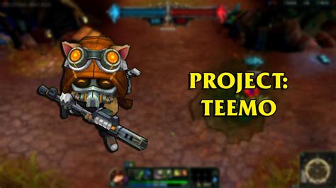 project teemo lol custom skin showcase youtube