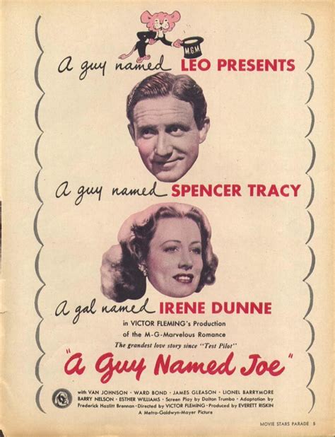 A Guy Named Joe Spencer Tracy Movie Ad 1944 Collectibles