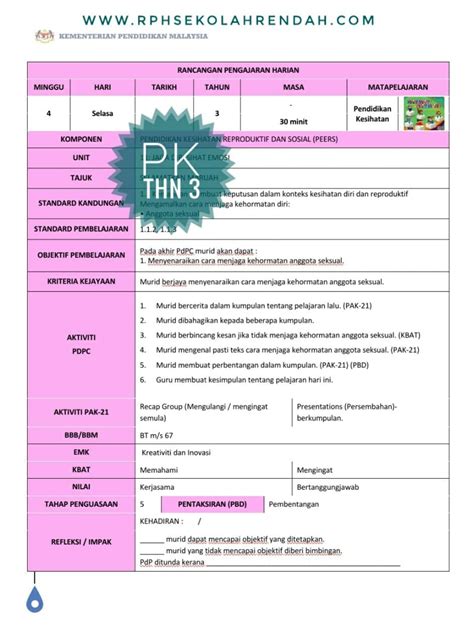 Baca versi flipbook dari pendidikan jasmani dan pendidikan kesihatan tahun 3 (kssr semakan). Pendidikan Kesihatan Tahun 3 - RPH Rozayus Academy
