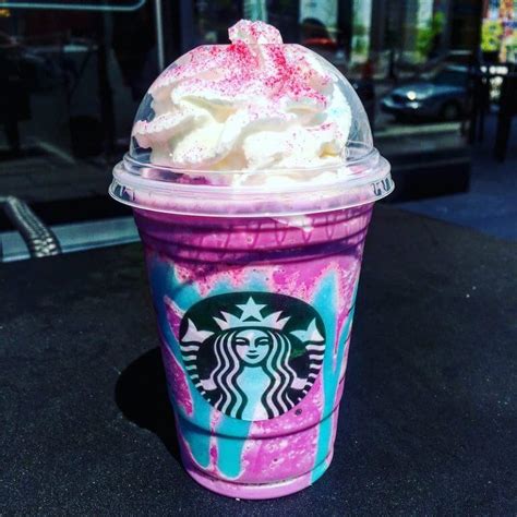 Starbucks Unicorn Frappuccino Review Fast Food Menu Prices