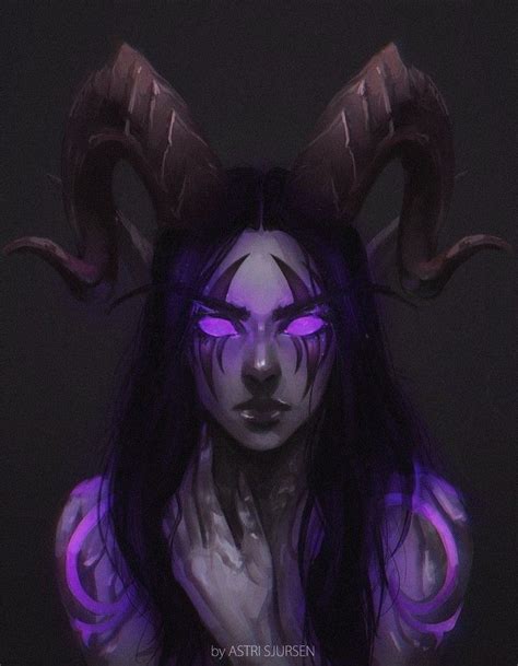 Purple Demon Girl Horns Demon Drawings Chibi Drawings Art Drawings