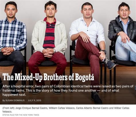 Two Pairs Of Colombian Twin Brothers Switched At Birth Destiny Brings