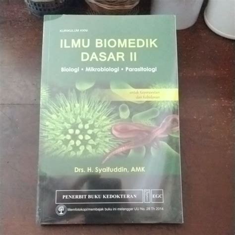 Jual Buku Original Ilmu Biomedik Dasar Ii Biologi Mikrobiologi