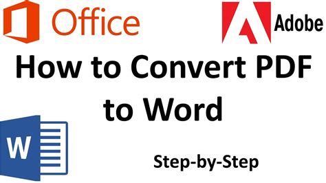 How To Convert Pdf To Word Without Software Youtube