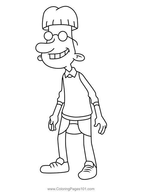 Iggy Hey Arnold Coloring Page For Kids Free Hey Arnold Printable