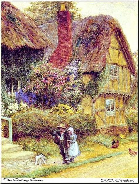 Arthur Claude Strachan Cottage Prints Cottage Art Victorian Paintings