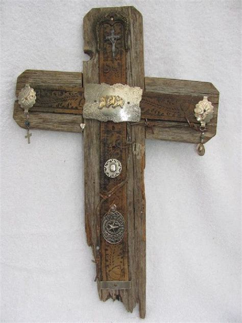 Rustic Slanted Cross Crooked Cross Recycled Wood By Anndances Rustic