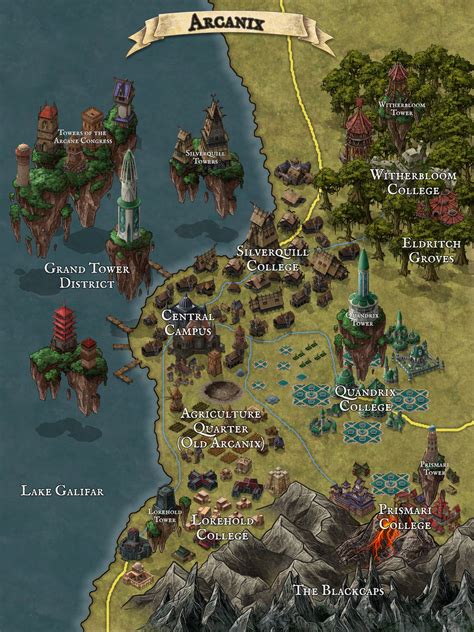 Map Of Arcanix Aundair In Eberron World Anvil