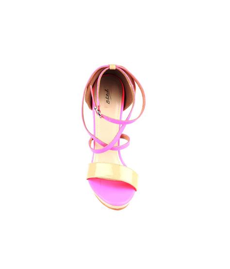 B Bitch Pink Womens Heeled Sandals Price In India Buy B Bitch Pink Womens Heeled Sandals Online