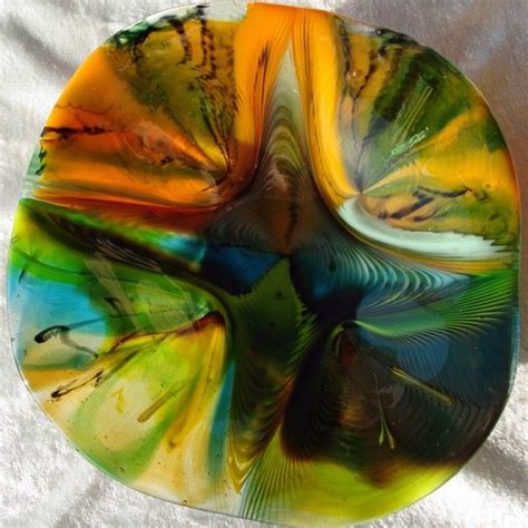 Fused Glass Tie Dye Bowls Amusinglass Fused Glass Plates Bowls Fused Glass Plates Fused